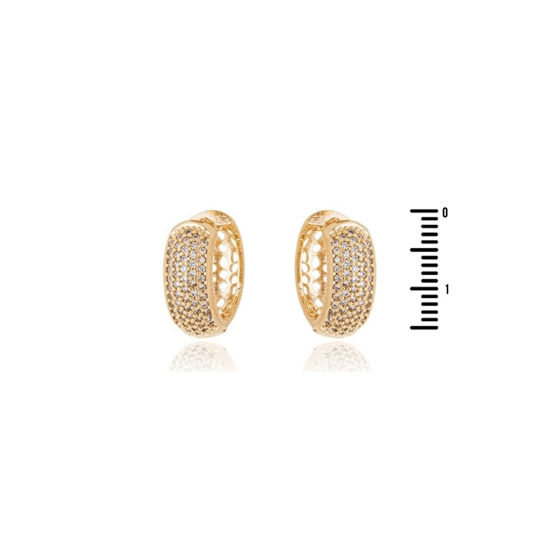 Argola Articulada Zircônias G