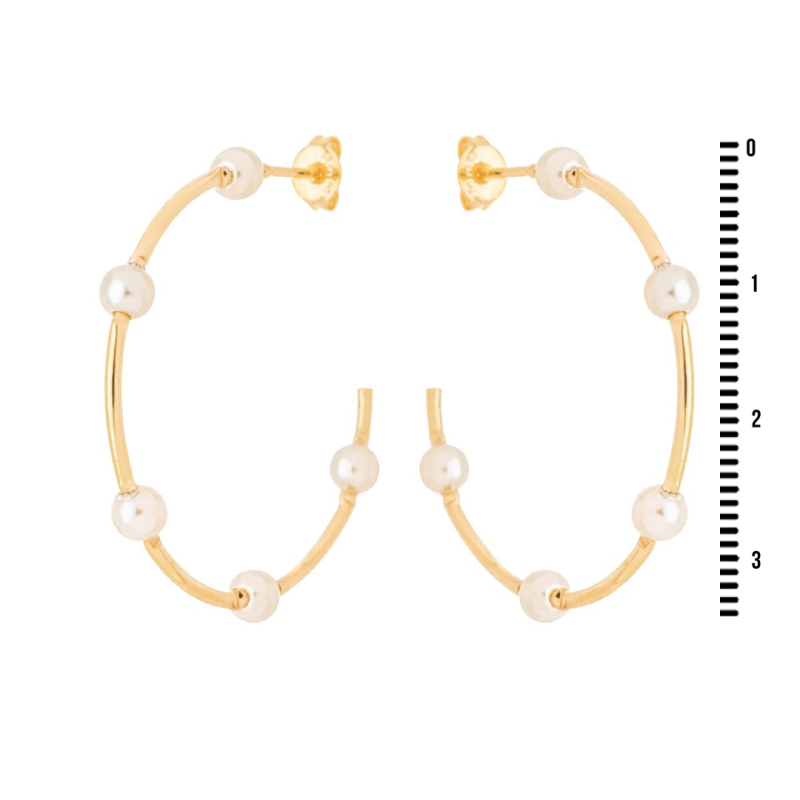 Argola com Pérolas