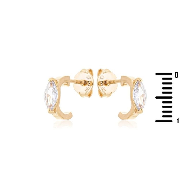 Argola Navet Zircônias