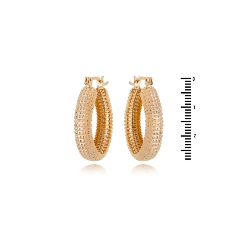 Argola Trabalhada Gota M