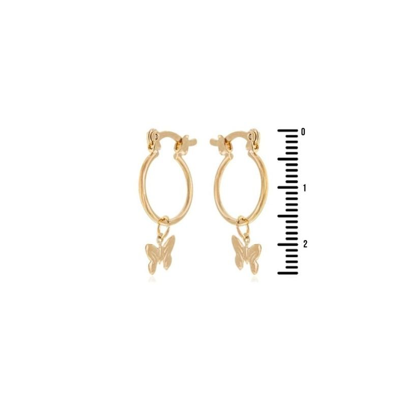 Brinco Argola Borboletas