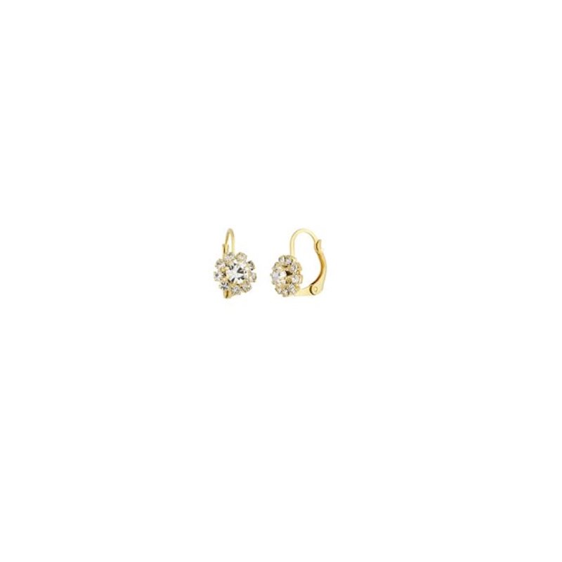Brinco Tulipa Strass