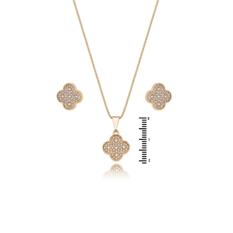 Conjunto Trevo Zircônias